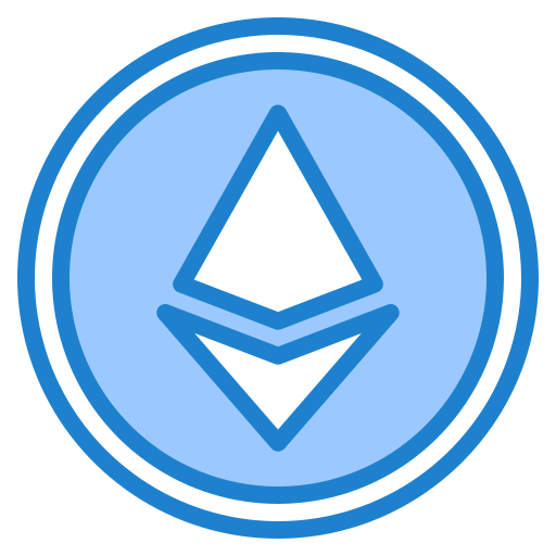 ethereum srip Blue icona
