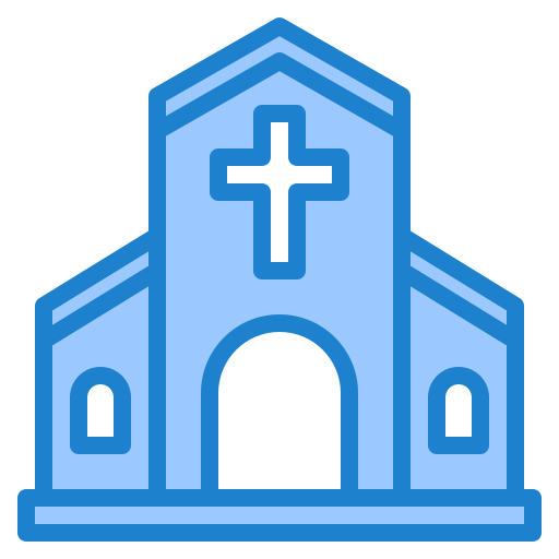 kerk srip Blue icoon