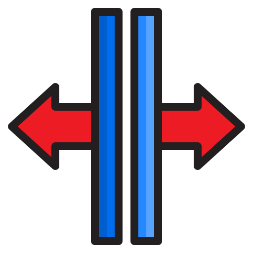 redimensionar srip Lineal Color icono