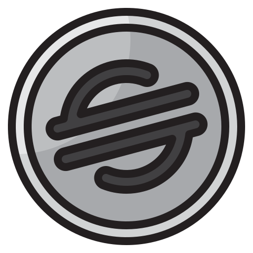 moneda estelar srip Lineal Color icono