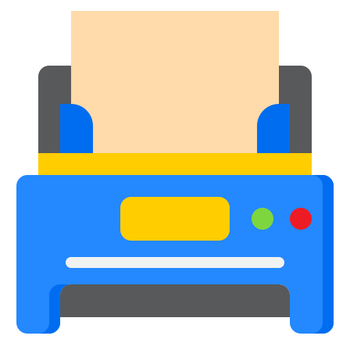 printer srip Flat icoon