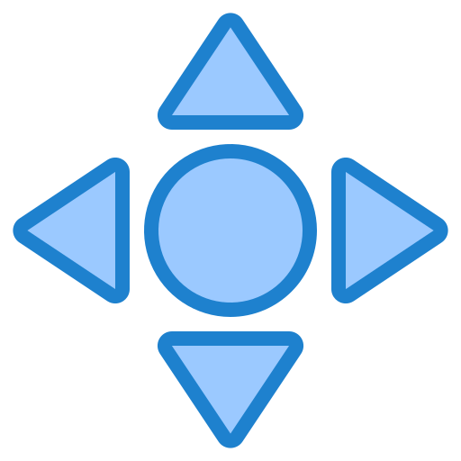 Scroll srip Blue icon