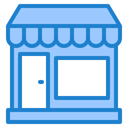 Shop srip Blue icon