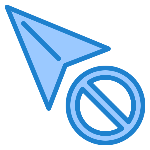 Cursor srip Blue icon