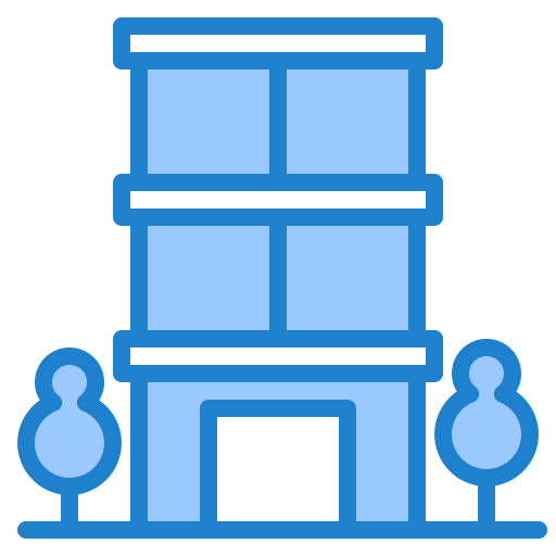 edificio srip Blue icono