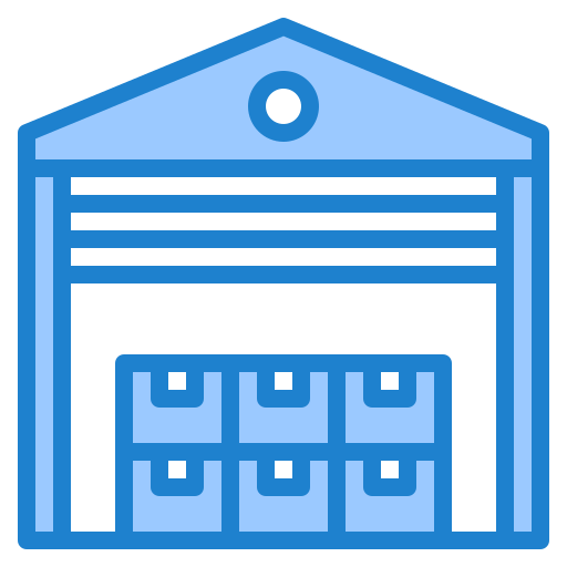 Warehouse srip Blue icon