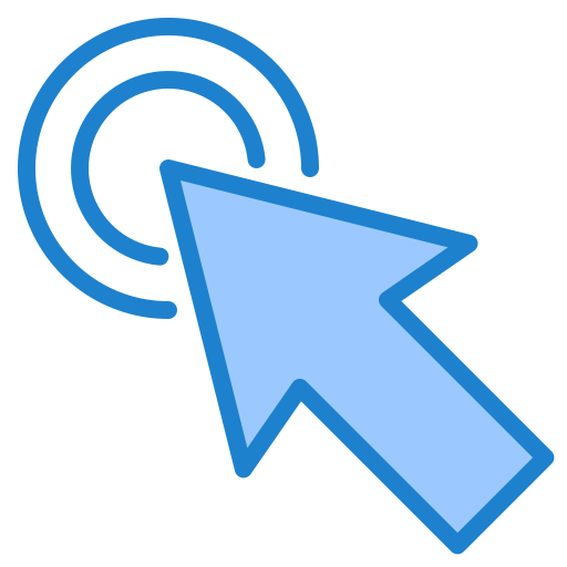 Pointer srip Blue icon