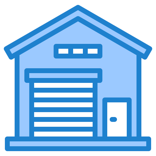 Warehouse srip Blue icon