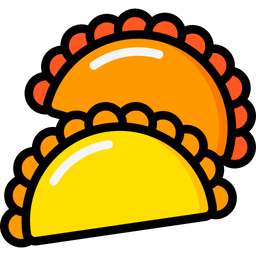 Empanada Basic Miscellany Lineal Color icon
