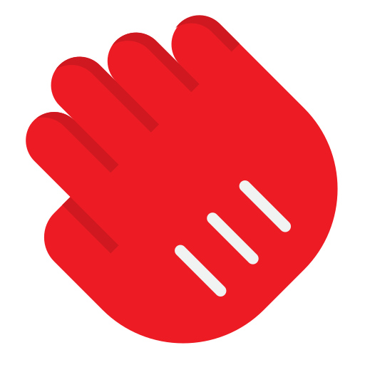 cursor de mano srip Flat icono