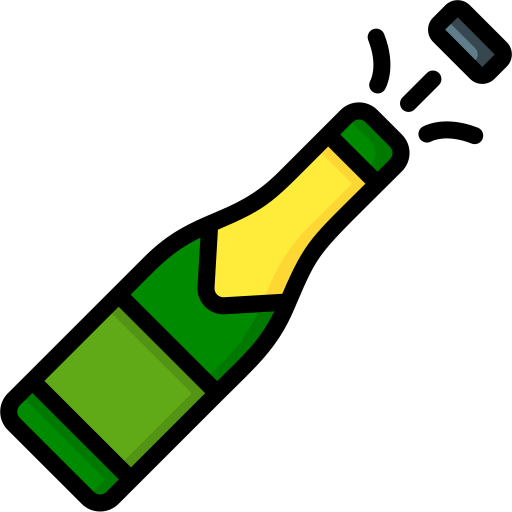 Champagne Basic Miscellany Lineal Color icon