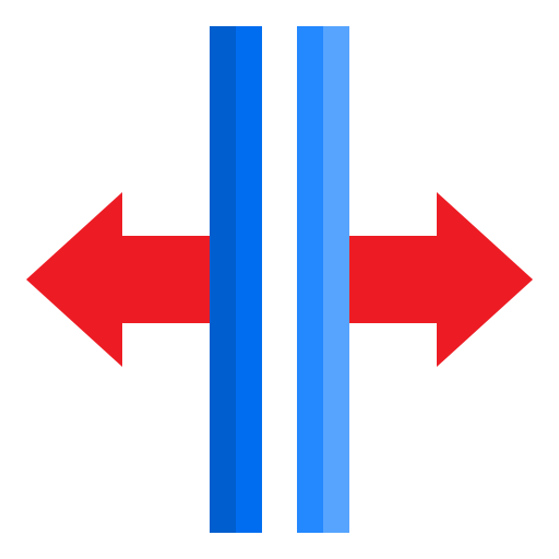 redimensionar srip Flat icono
