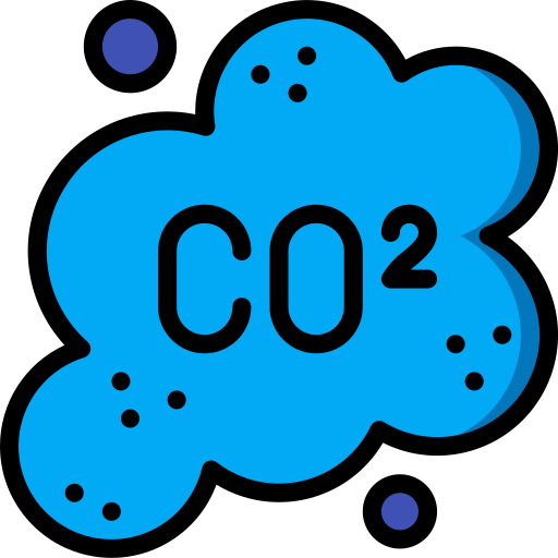 co2 구름 Basic Miscellany Lineal Color icon