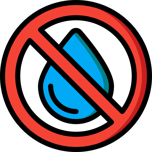 No water Basic Miscellany Lineal Color icon