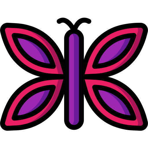 farfalla Basic Miscellany Lineal Color icona