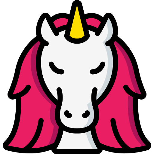 unicornio Basic Miscellany Lineal Color icono