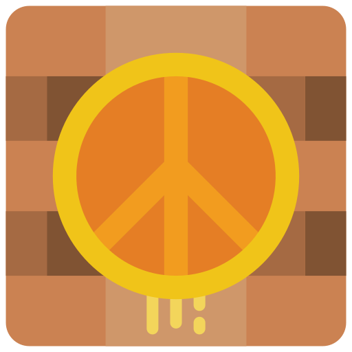 simbolo de paz Basic Miscellany Flat icono