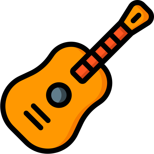 gitara Basic Miscellany Lineal Color ikona