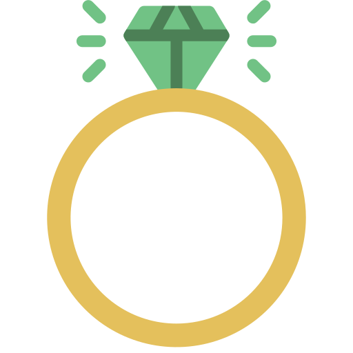 anillo de compromiso Basic Miscellany Flat icono