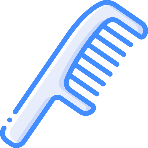 escova de cabelo Basic Miscellany Blue Ícone