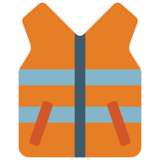 High visibility vest Basic Miscellany Flat icon