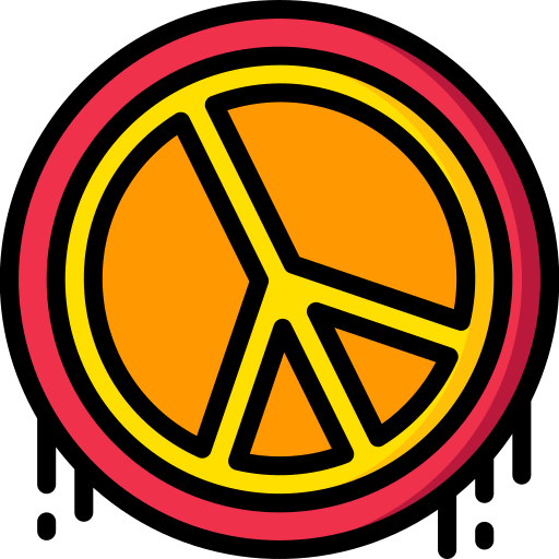 평화의 상징 Basic Miscellany Lineal Color icon