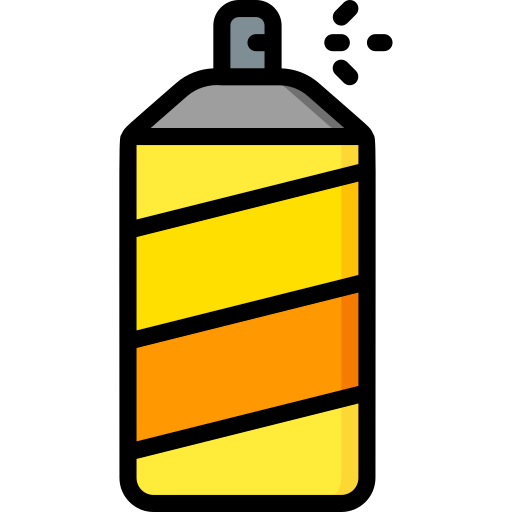 lata de aerosol Basic Miscellany Lineal Color icono
