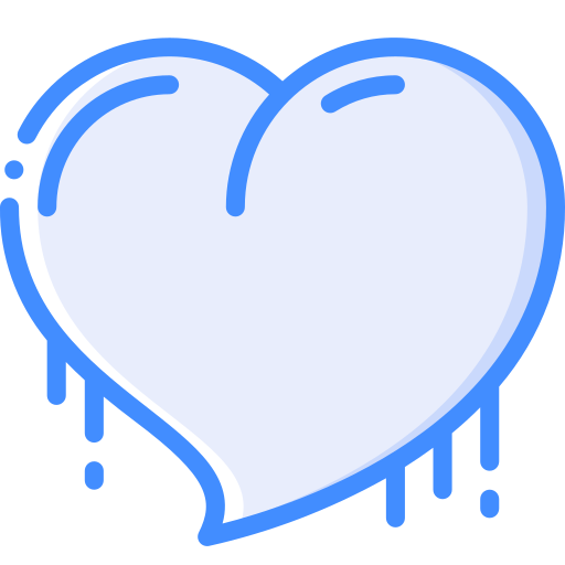 Heart Basic Miscellany Blue icon
