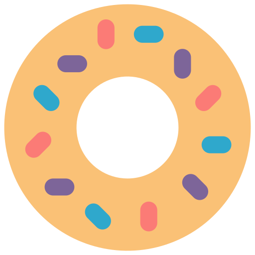 donuts Basic Miscellany Flat Ícone