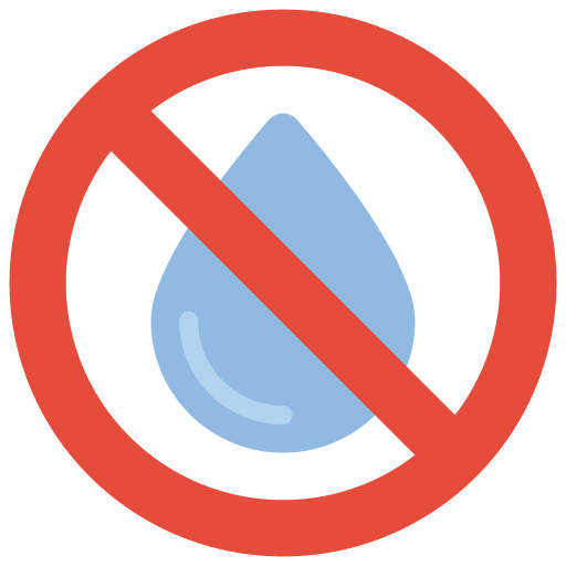 no hay agua Basic Miscellany Flat icono