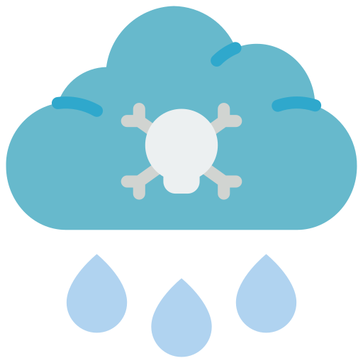 Acid rain Basic Miscellany Flat icon