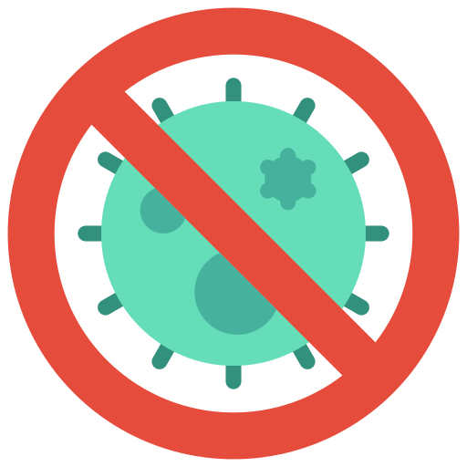 No virus Basic Miscellany Flat icon