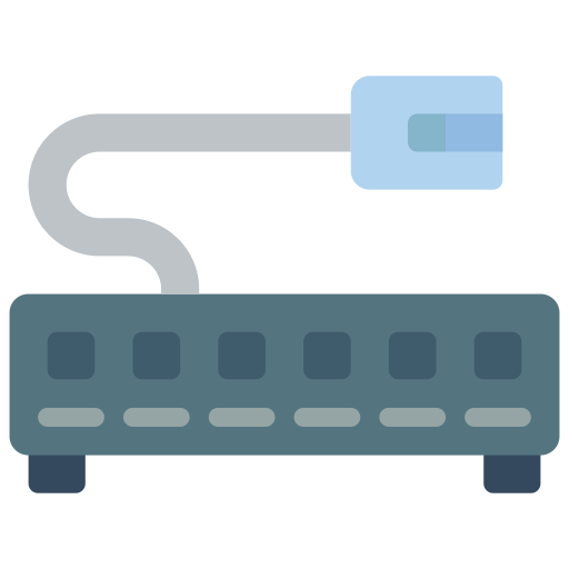 conmutador de red Basic Miscellany Flat icono