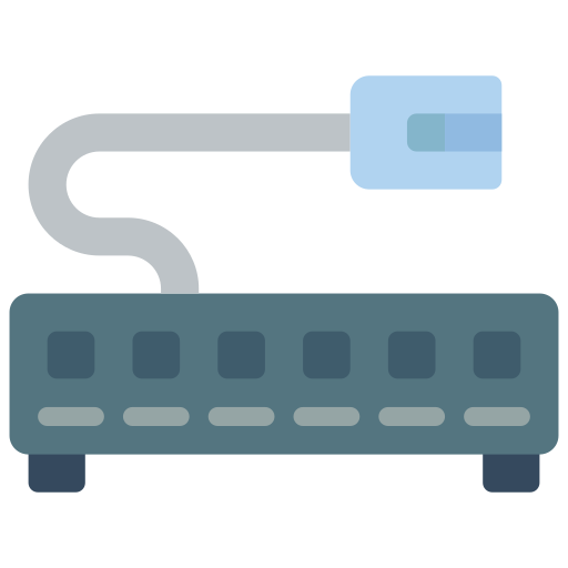 netwerk schakelaar Basic Miscellany Flat icoon