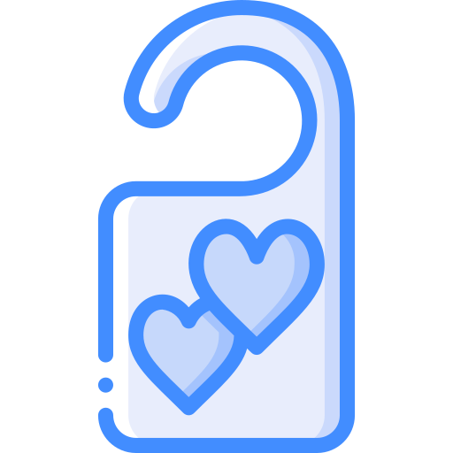 Door sign Basic Miscellany Blue icon