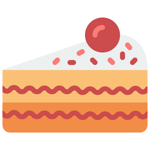 Cake slice Basic Miscellany Flat icon