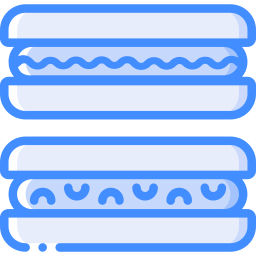 Hot dog Basic Miscellany Blue icon