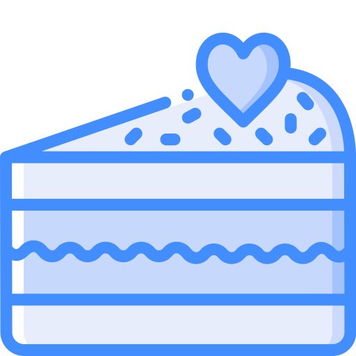 Wedding cake Basic Miscellany Blue icon