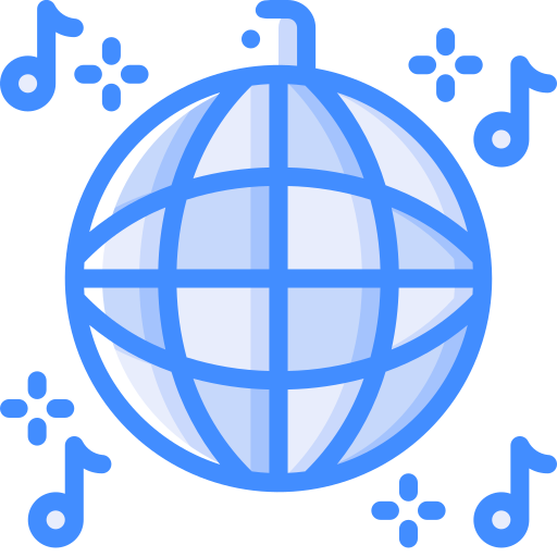 bola de disco Basic Miscellany Blue icono