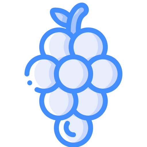Grapes Basic Miscellany Blue icon