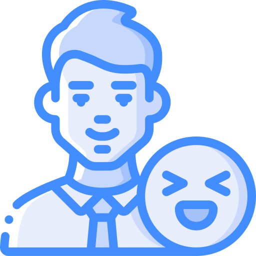 gezicht Basic Miscellany Blue icoon