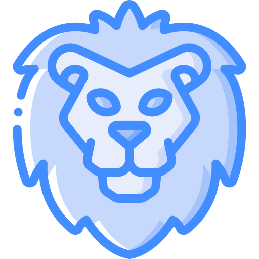 Lion Basic Miscellany Blue icon