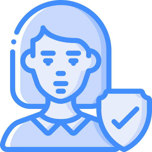 person Basic Miscellany Blue icon