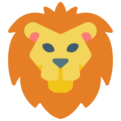 Lion Basic Miscellany Flat icon