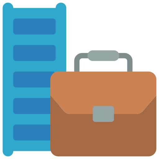 Briefcase Basic Miscellany Flat icon