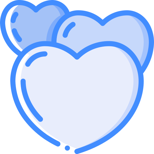 Hearts Basic Miscellany Blue icon