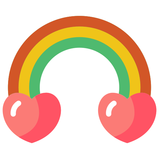 arcoíris Basic Miscellany Flat icono