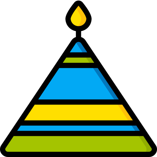 pyramide Basic Miscellany Lineal Color icon