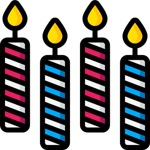 Birthday Basic Miscellany Lineal Color icon