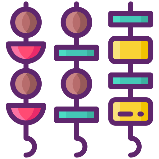 Barbecue Flaticons Lineal Color icon